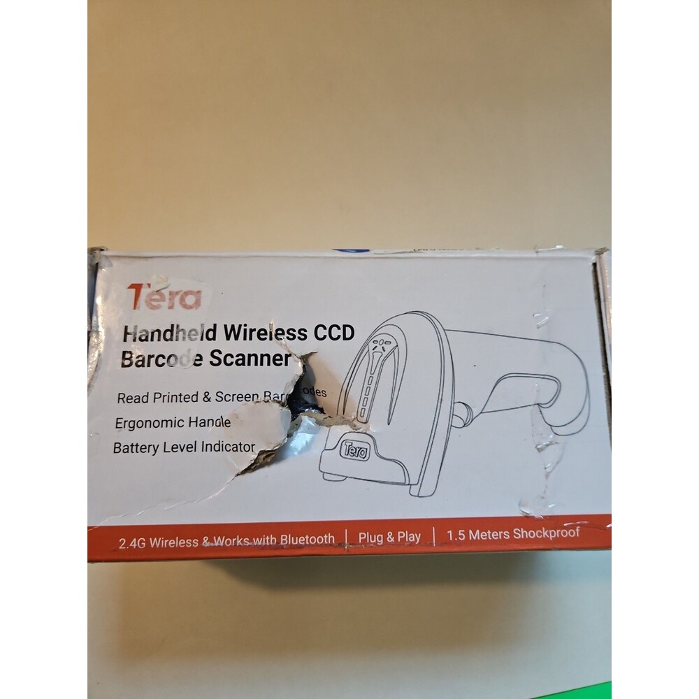 Tera Handheld Wireless CCD Barcode Scanner Model T5100C NEW-OPEN‎ BOX - Picture 2 of 7